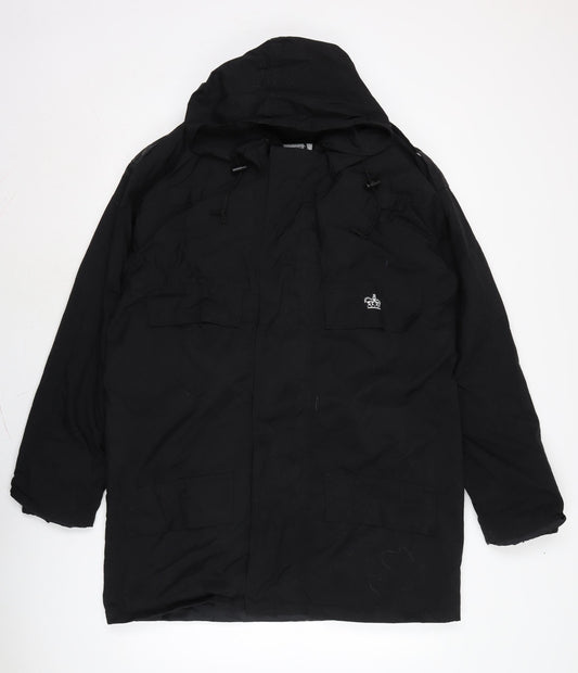 Alexandra Womens Black Anorak Blazer Size M Zip