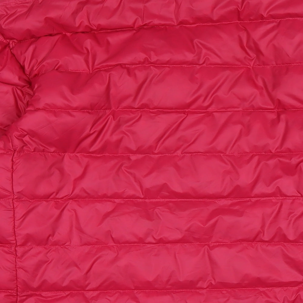 Womens UK Size 8 Marks and Spencer Pink Quilted Coat
