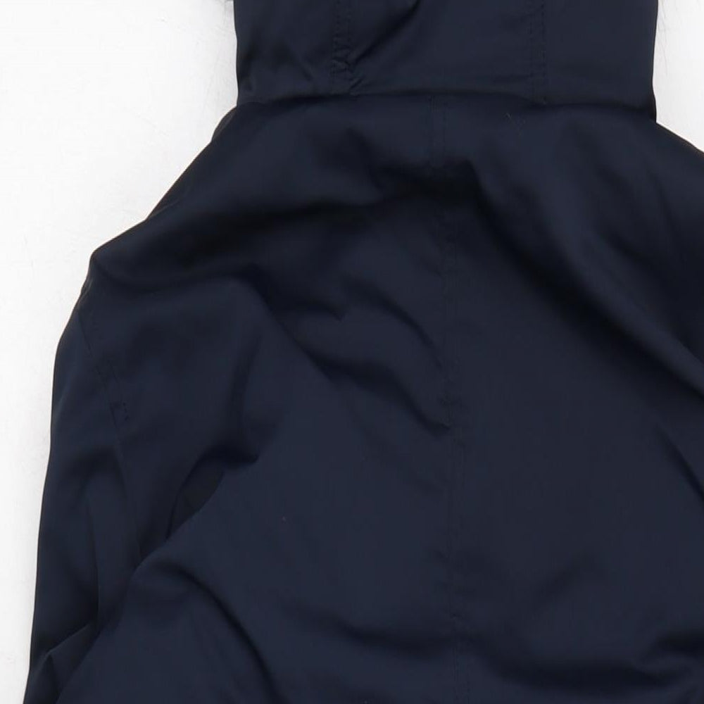 Womens UK Size 8 H&M Blue Rain Coat