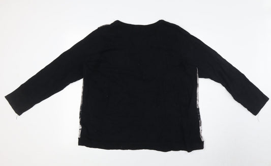 Womens UK Size 20 NEXT Black Pullover Sweatshirt