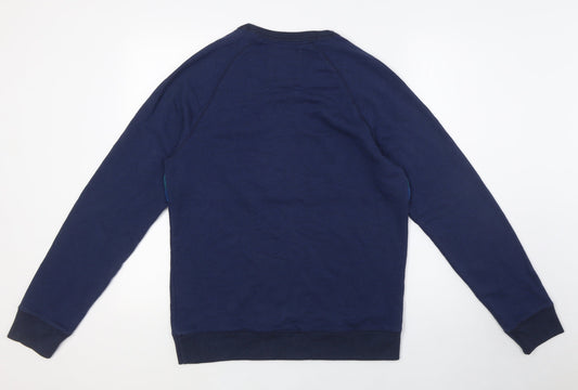 Mens UK Size S Hollister Blue Pullover Sweatshirt