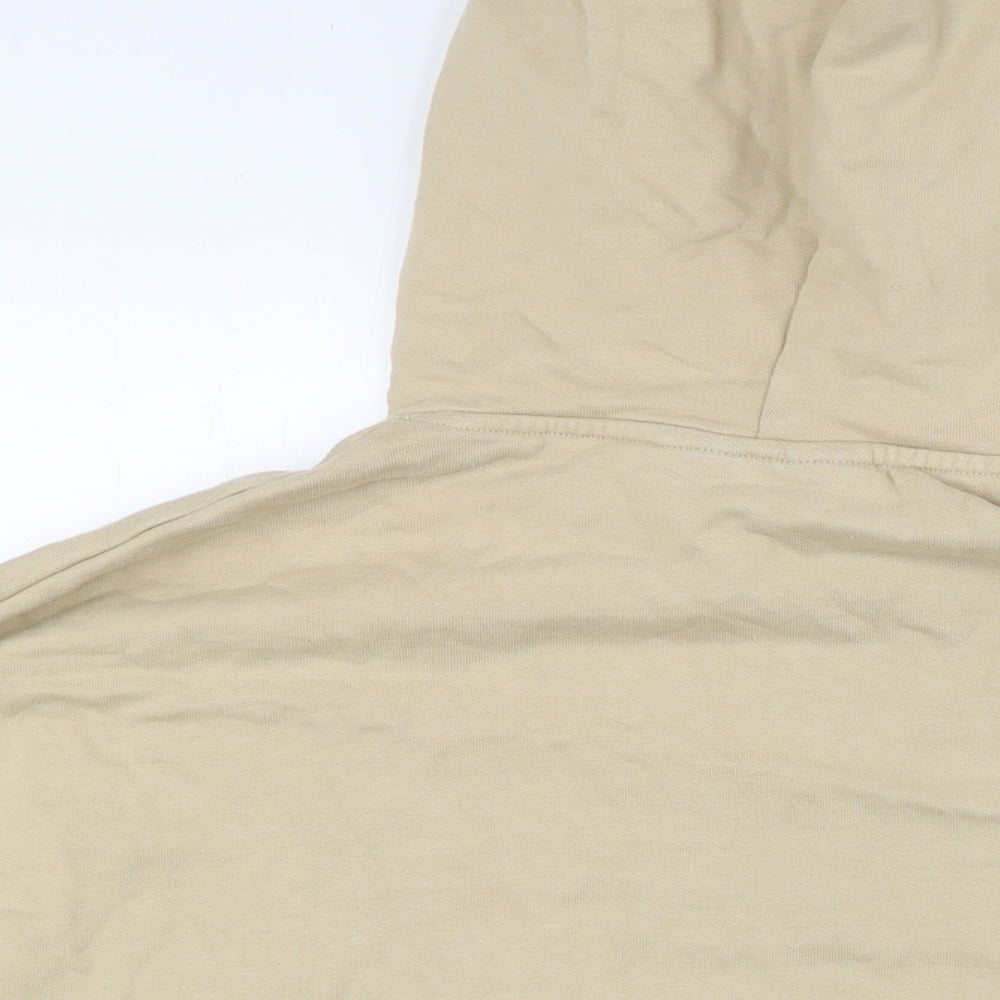 The Couture Club Mens Beige Cotton Pullover Hoodie Size S