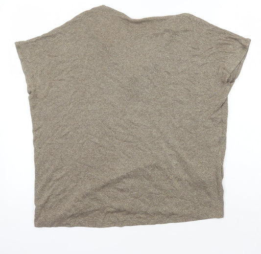 Womens UK Size M MNG Gold Basic Tank