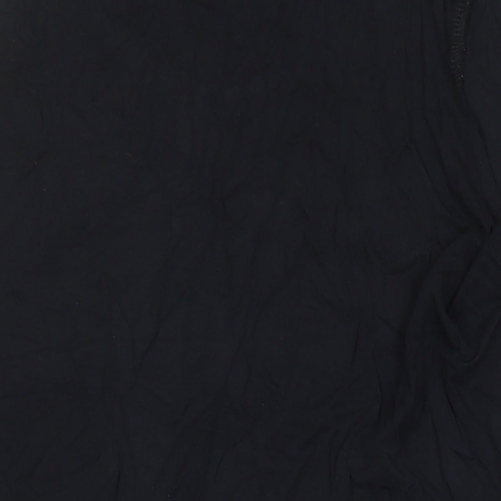 Womens UK Size 10 M&Co Black Tunic Tank