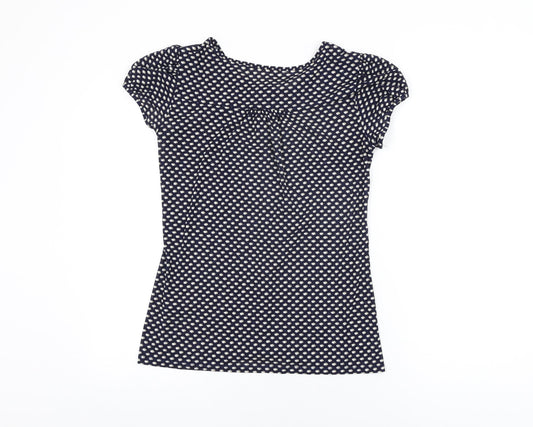 Womens UK Size 12 Marks and Spencer Blue Basic Button-Up
