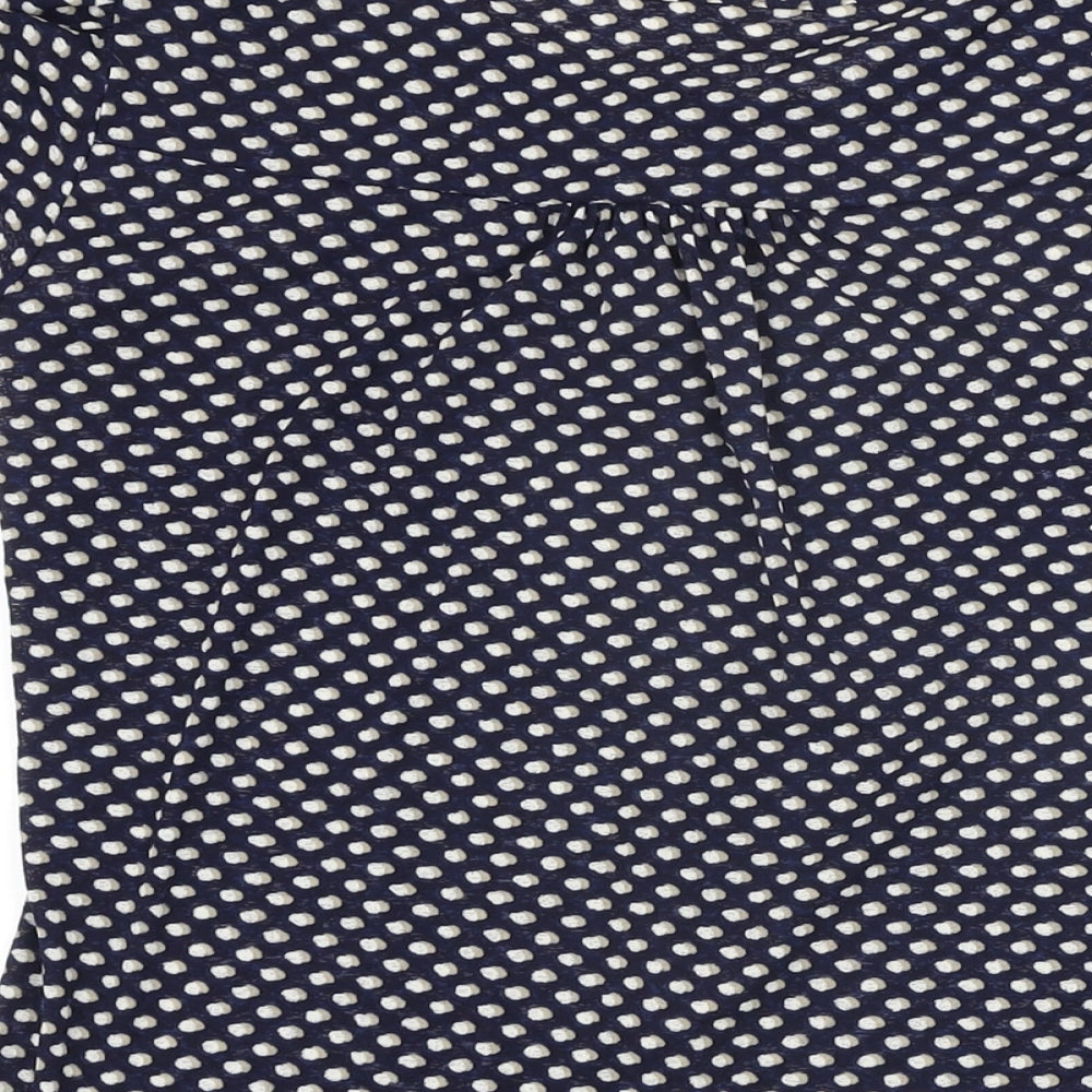 Womens UK Size 12 Marks and Spencer Blue Basic Button-Up