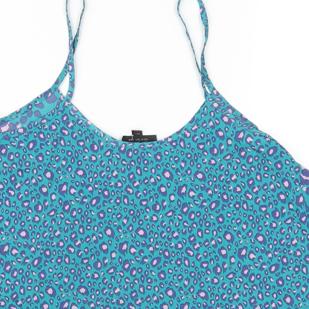 Womens UK Size 10 Topshop Multicoloured Camisole T-Shirt