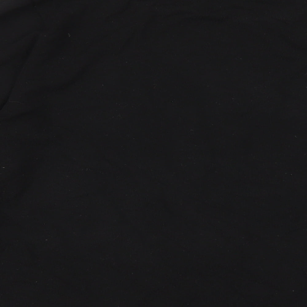 Womens UK Size 12 River Island Black Basic T-Shirt