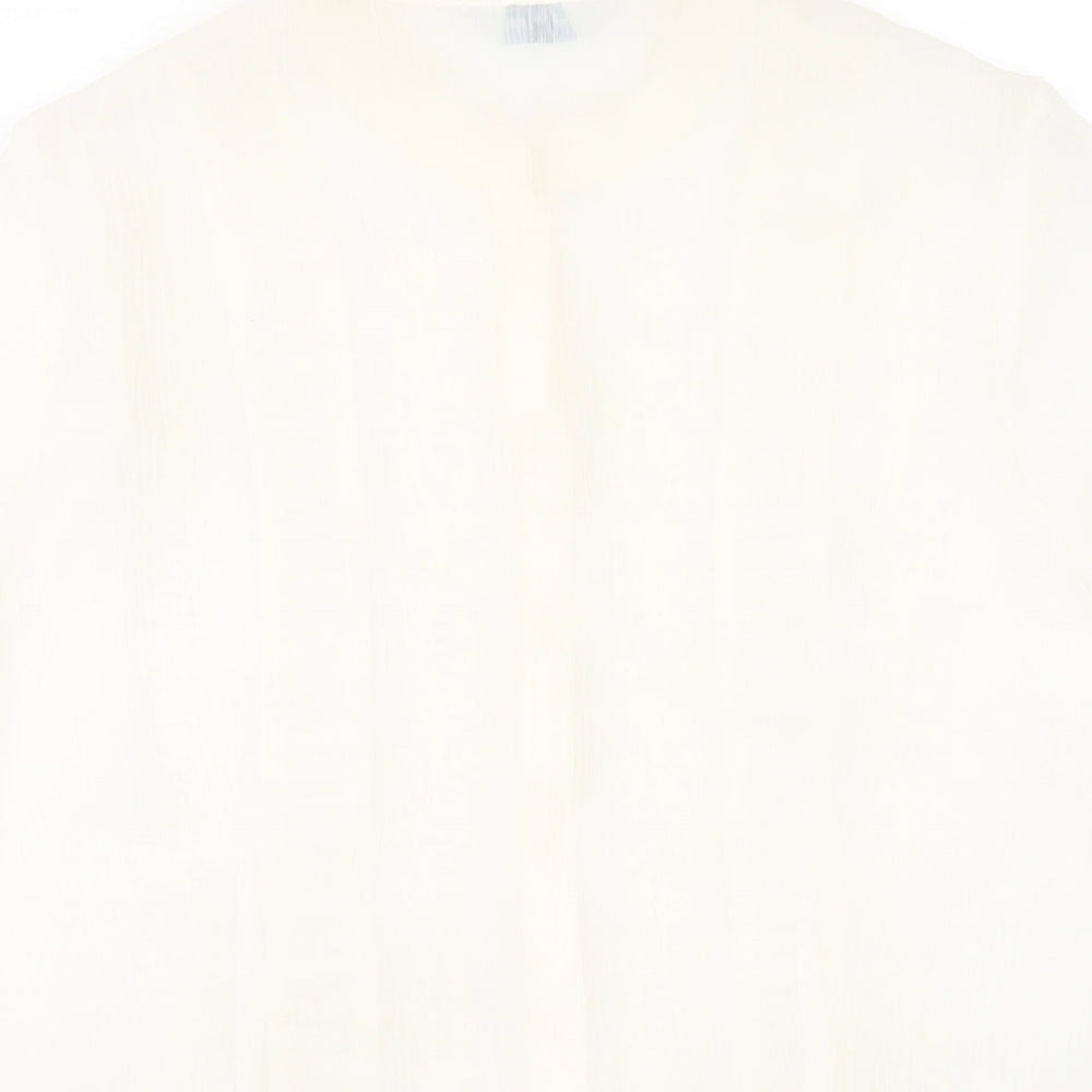 Womens UK Size 14 Joanna Hope Ivory Basic Button-Up