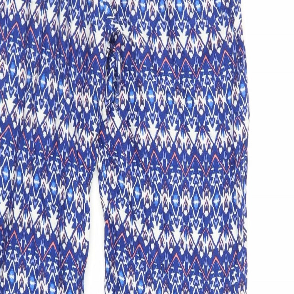 Womens UK Size 6 H&M Regular Fit Blue Trousers