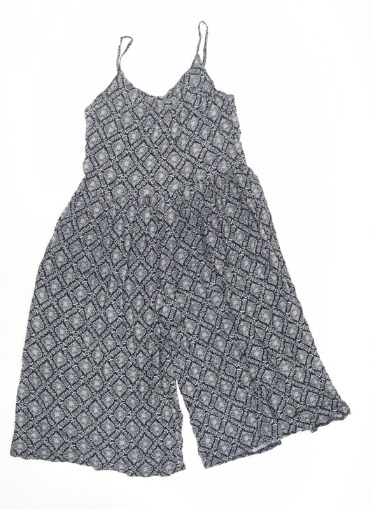 Womens UK Size M QED London One-Piece Blue Jumpsuit