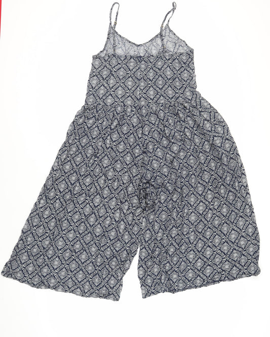 Womens UK Size M QED London One-Piece Blue Jumpsuit