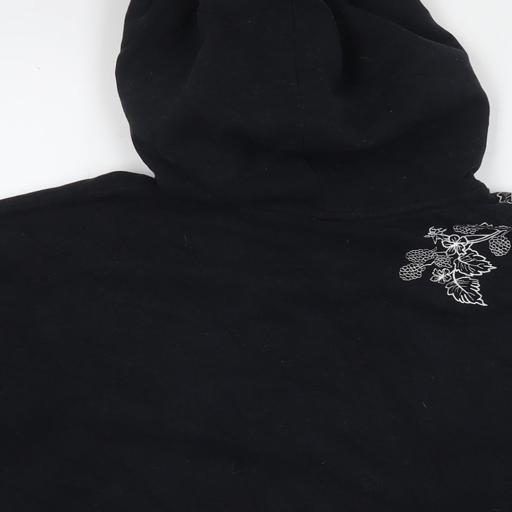 Womens UK Size 12 Jack Wills Black Pullover Hoodie