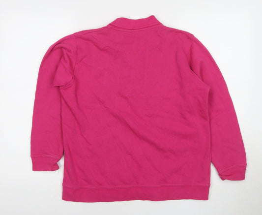 Womens UK Size 14 EWM Pink Pullover Sweatshirt