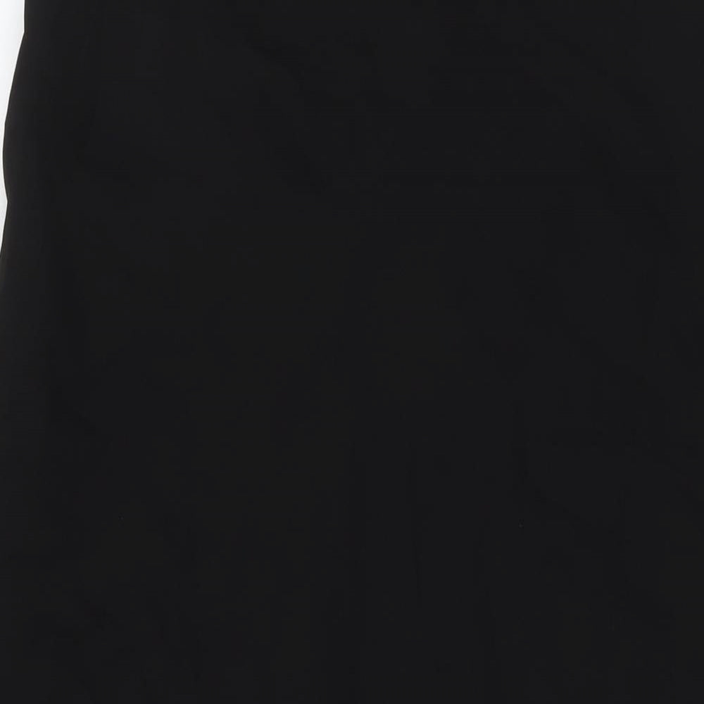 Sienna Womens Black Polyester Maxi Skirt Size L Zip - Embellishment Detail