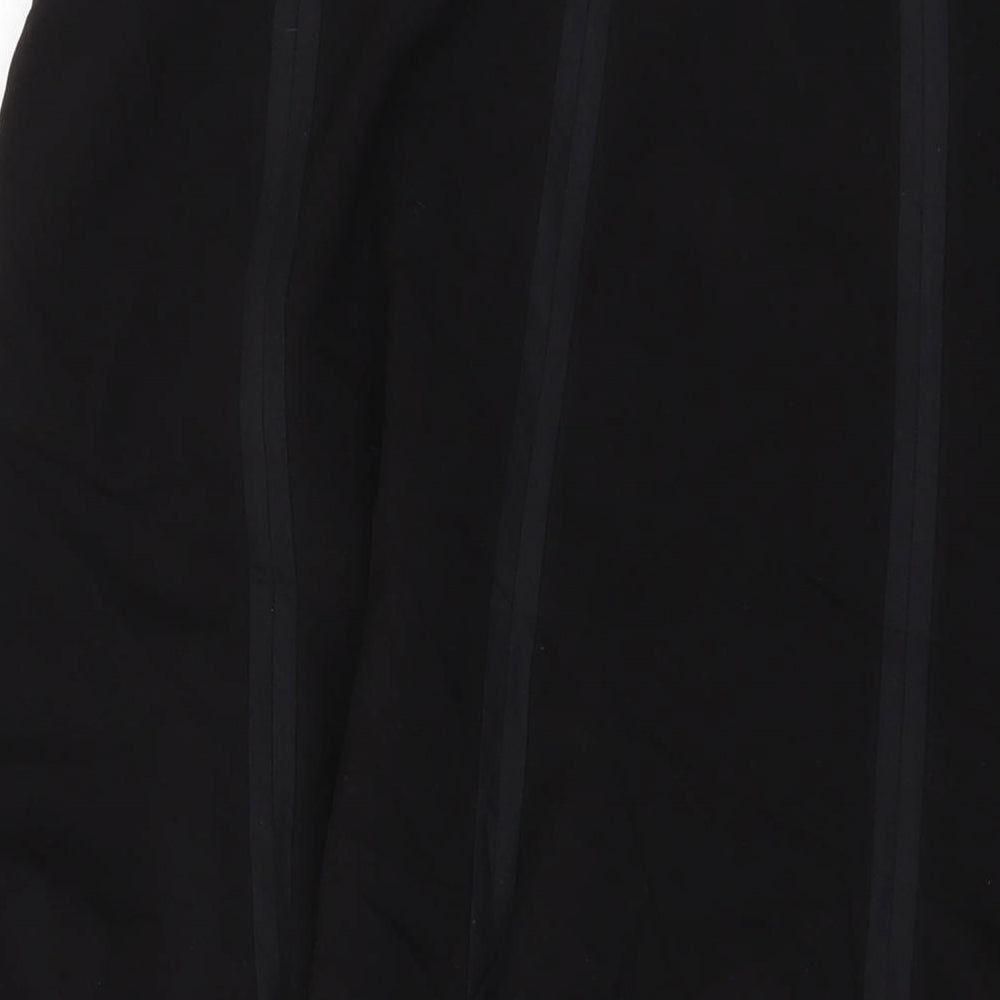 Bonmarche Womens Black Polyester A-Line Skirt Size 16 Zip