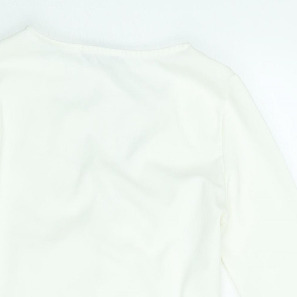 Womens UK Size 10 Edge Street One-Piece White Bodysuit