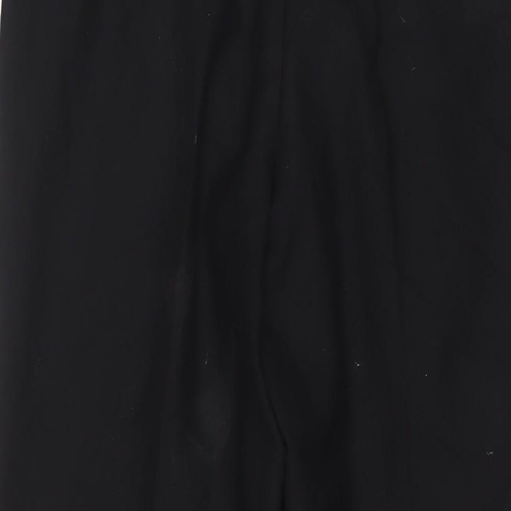 Horne Brothers Mens Black Polyester Trousers Size 30 in L30 in Regular Zip
