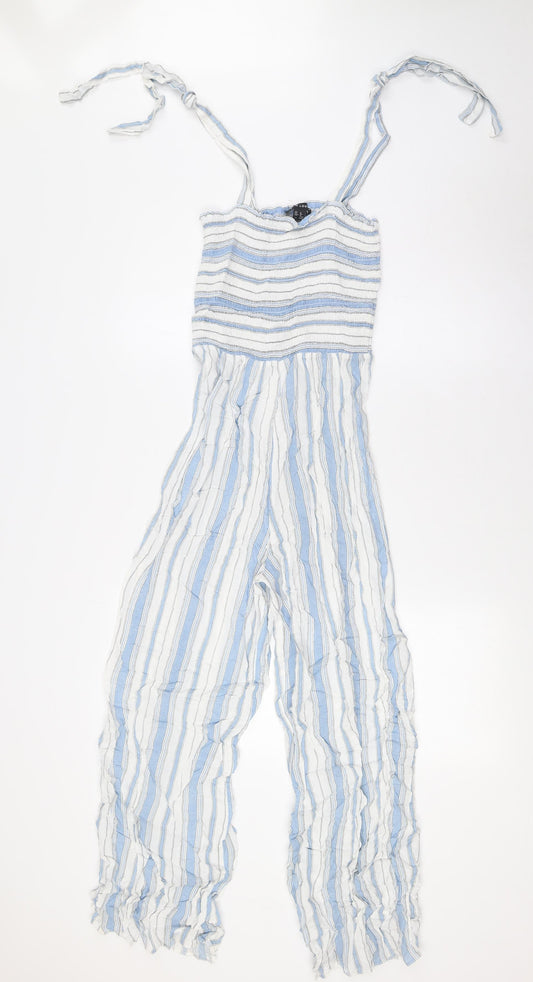 Womens UK Size 8 New Look One-Piece Blue Jumpsuit