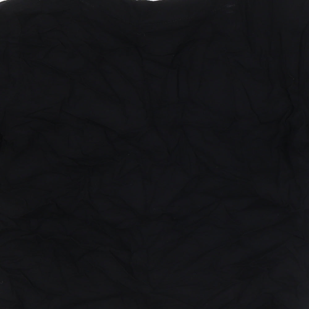 Womens UK Size 6 ASOS Black Basic Button-Up
