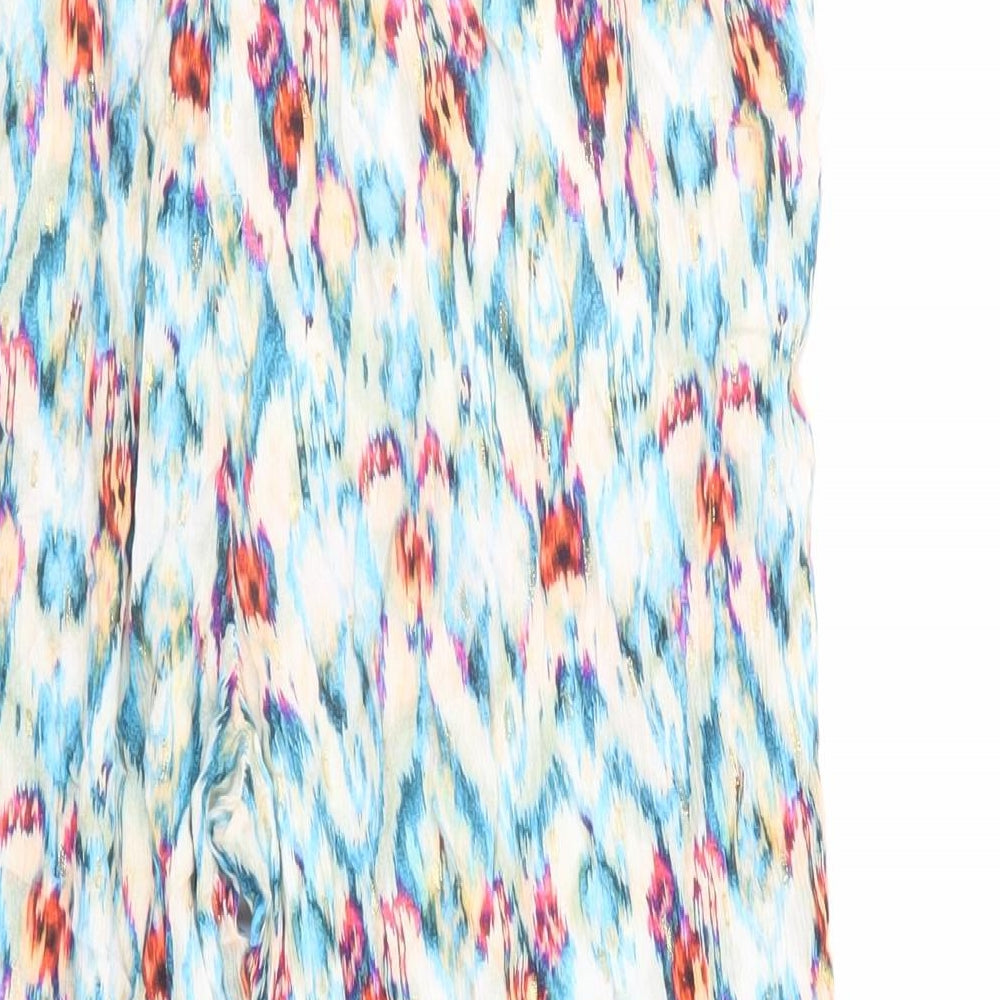 Womens UK Size L Zara Regular Fit Multicoloured Trousers