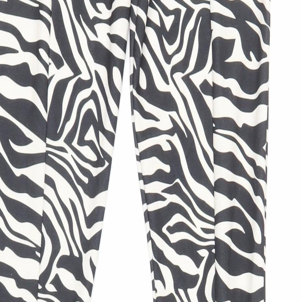 Womens UK Size 6 PRETTYLITTLETHING Regular Fit Black Trousers