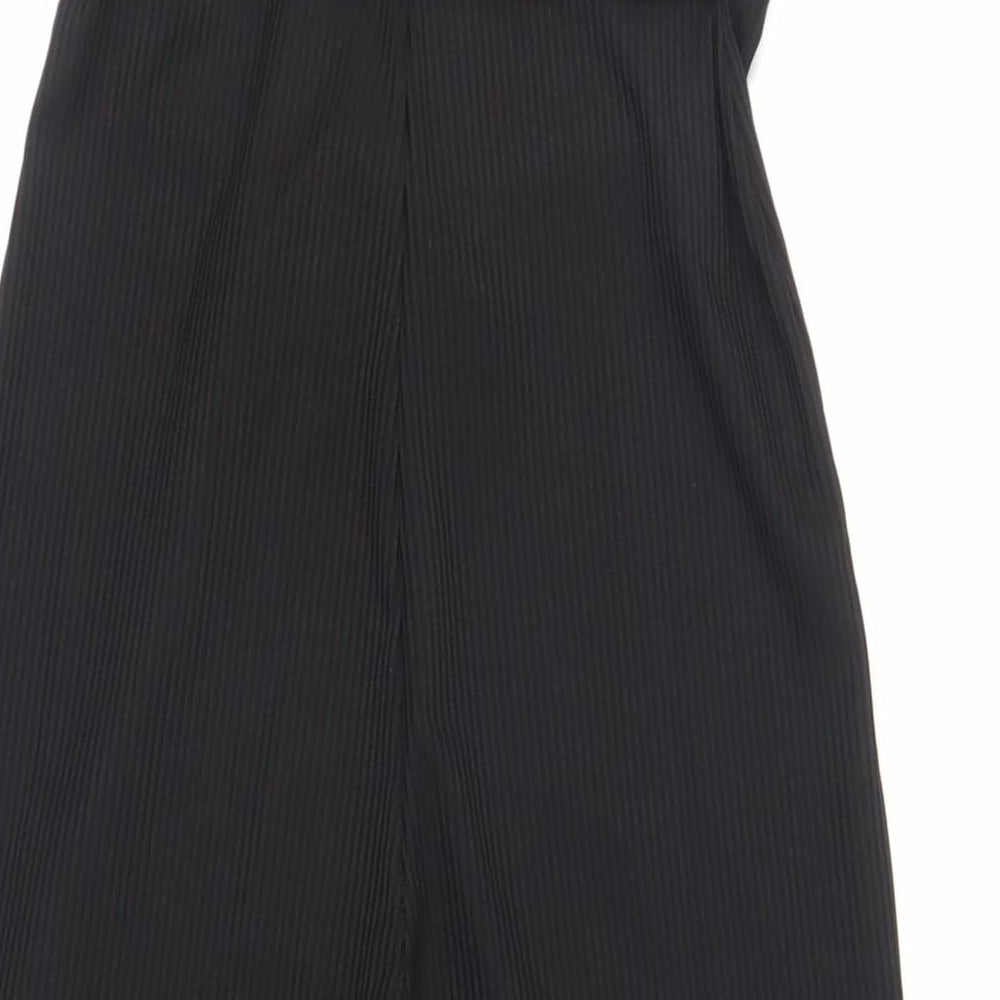 Miss Selfridge Womens Black Polyester Jumpsuit One-Piece Size 4 L20 in Pullover - Belted