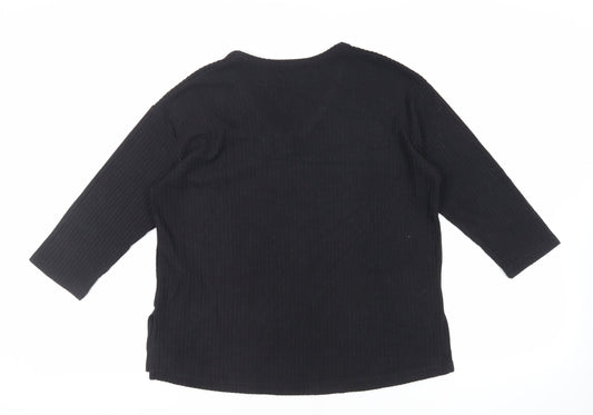 Womens UK Size S New Look Black Pullover Jumper