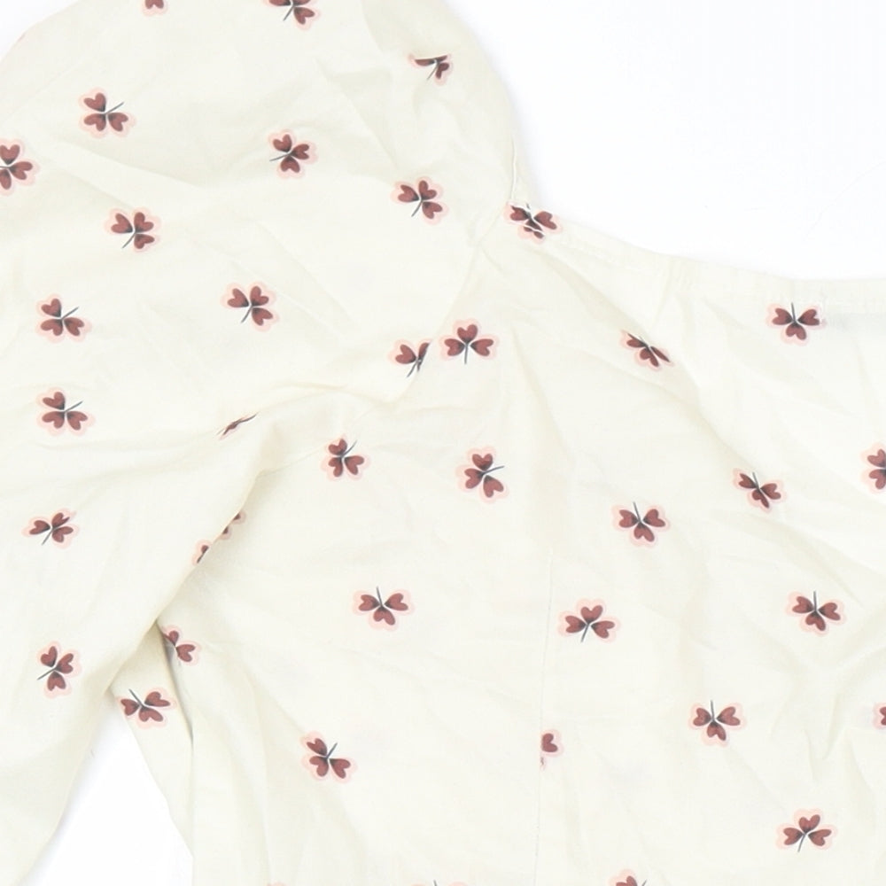 Nasty Gal Womens Multicoloured Geometric Polyester A-Line Size 10 Boat Neck Zip