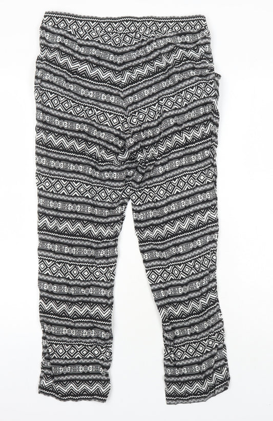Womens UK Size 10 H&M Regular Fit Multicoloured Trousers