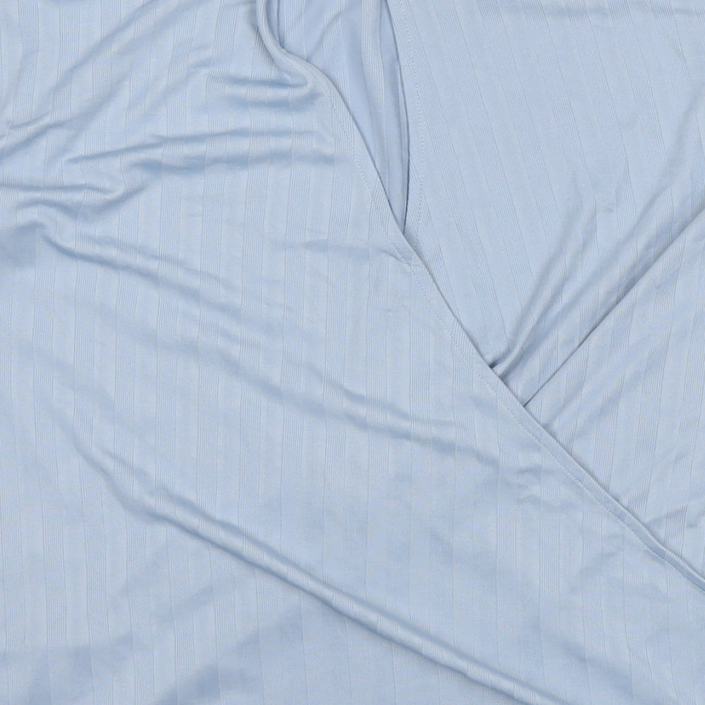 Womens UK Size 14 Marks and Spencer Blue Basic Blouse