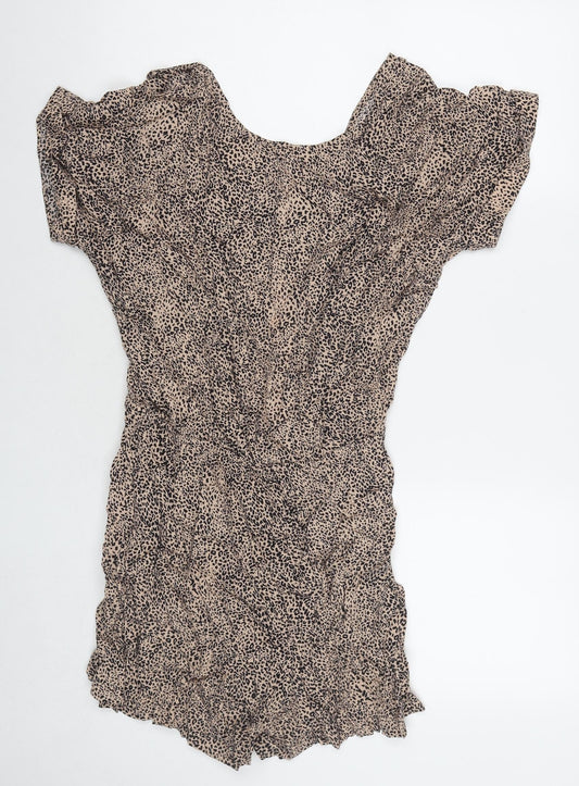 Womens UK Size L Mango One-Piece Beige Playsuit