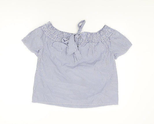 Womens UK Size 14 Dorothy Perkins Blue Basic T-Shirt