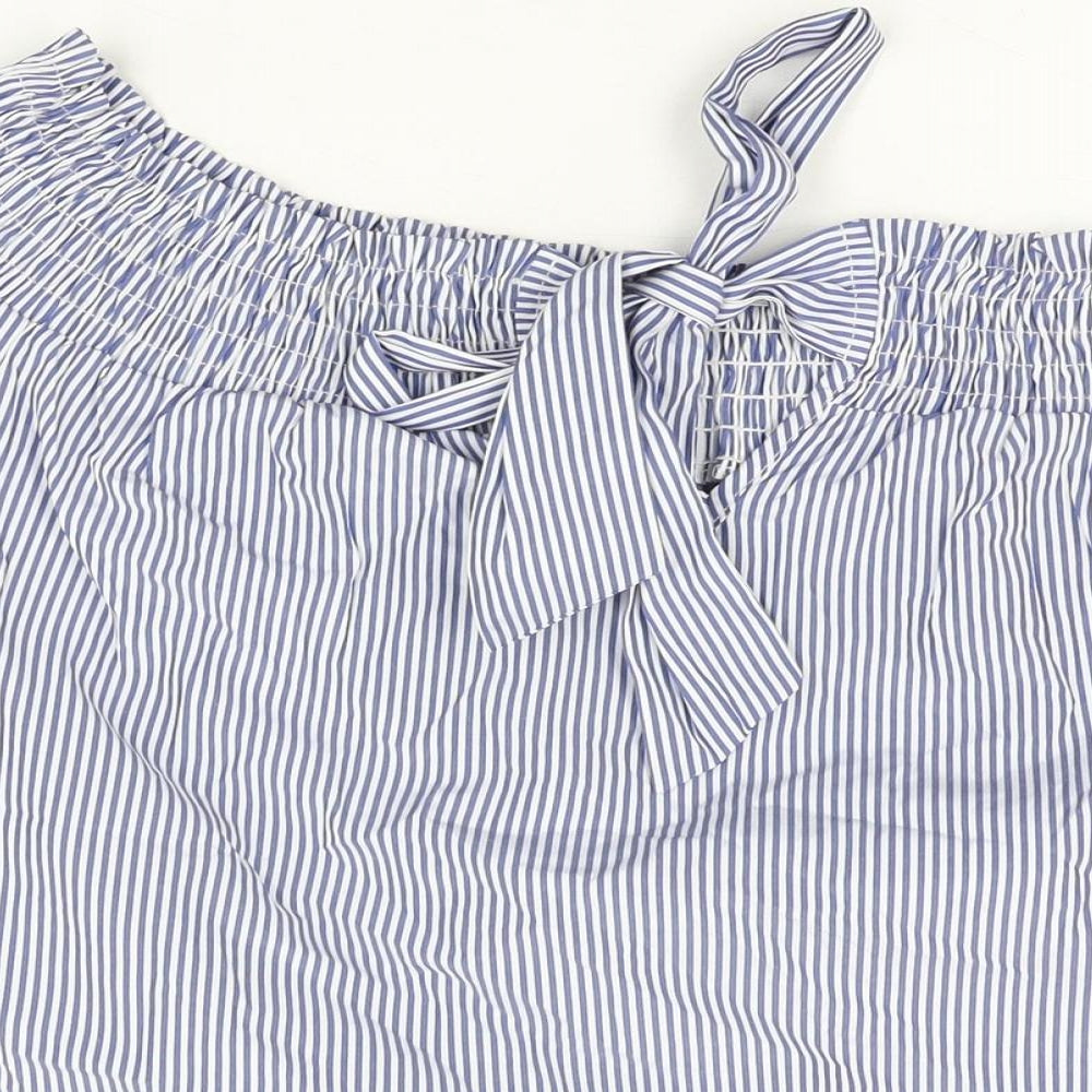 Womens UK Size 14 Dorothy Perkins Blue Basic T-Shirt