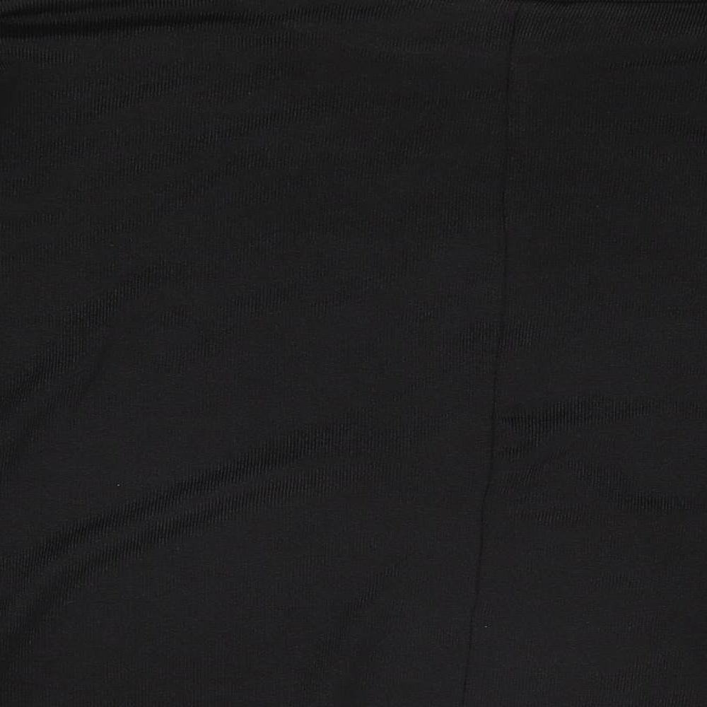 Womens UK Size L New Look Black Basic T-Shirt