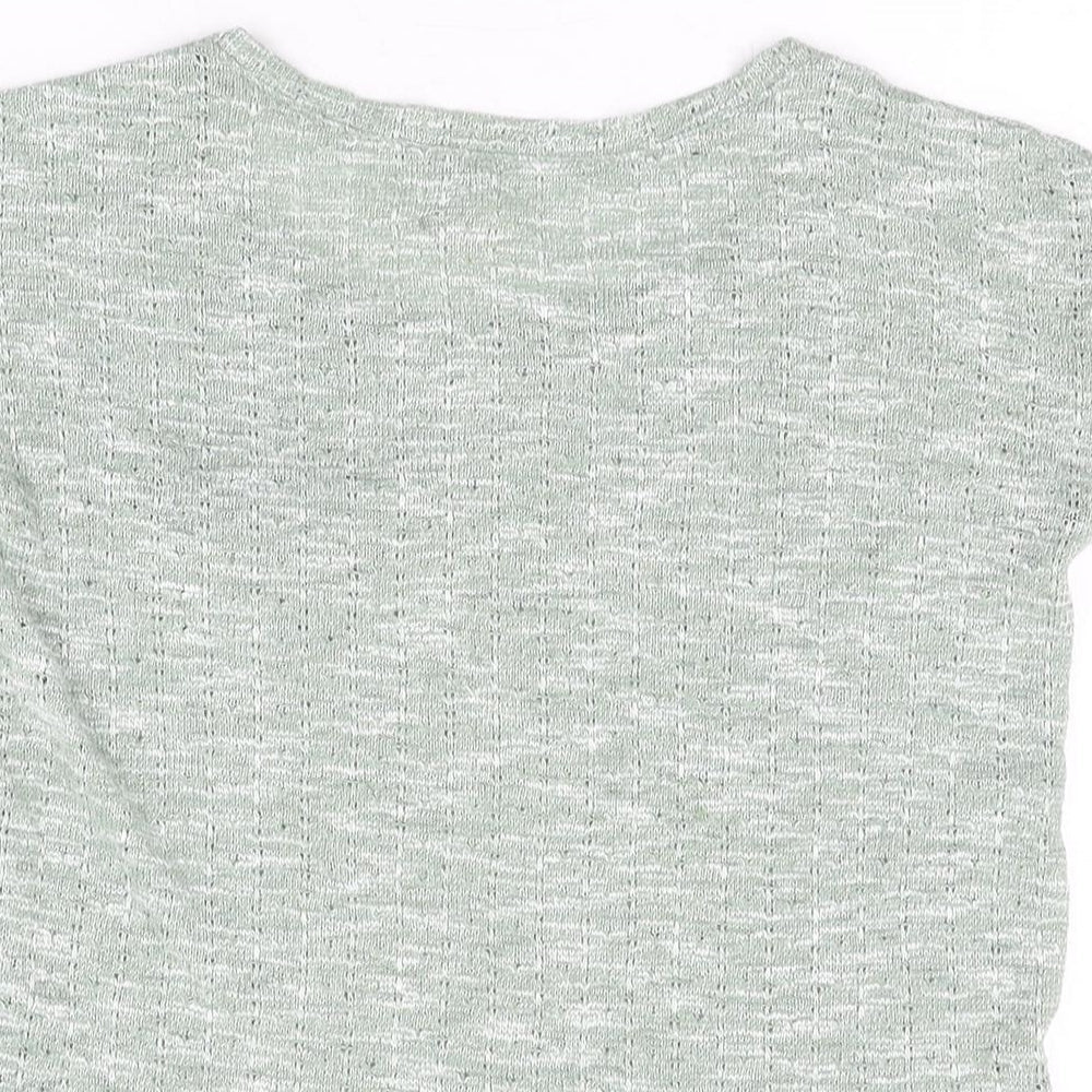 Womens UK Size 12 New Look Green Basic T-Shirt
