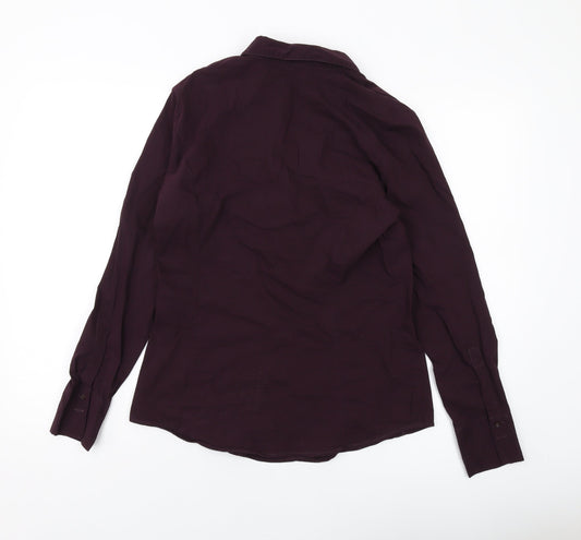 Womens UK Size 12 MORE & MORE Purple Basic Button-Up