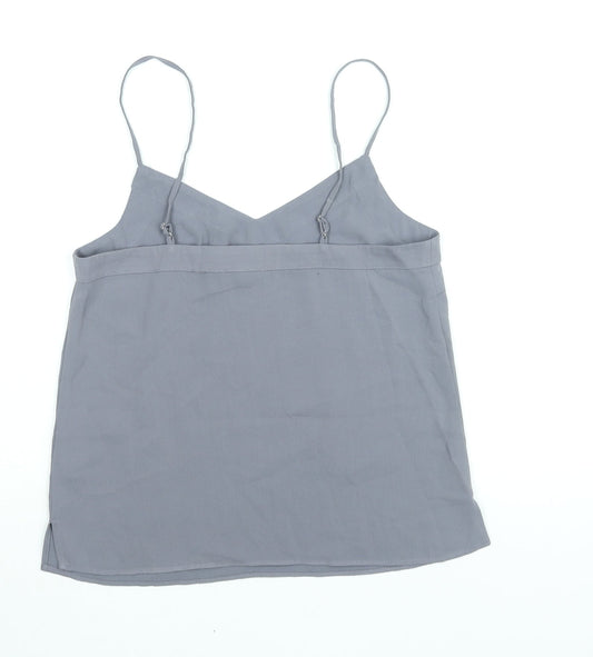 Womens UK Size 6 Topshop Grey Camisole Blouse