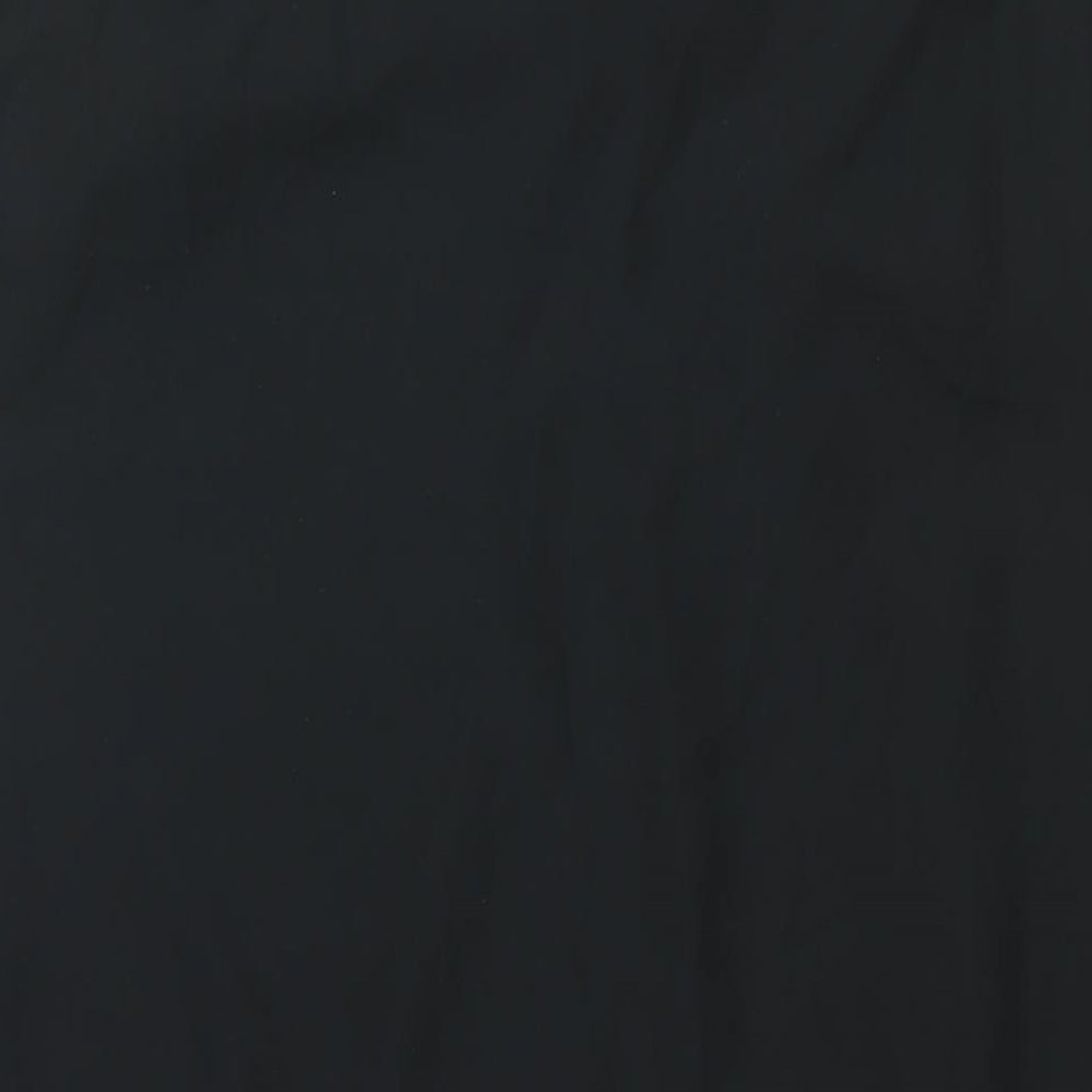 BHS Womens Black Polyester Shift Size 18 Cowl Neck Pullover - Rhinestone Strap