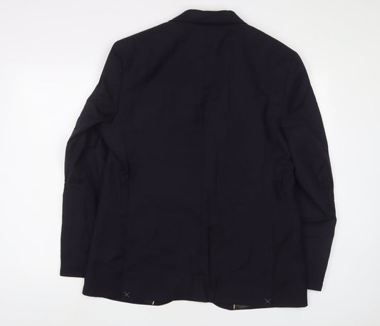 Mens UK Size 42 Marks and Spencer Regular Blue Suit Jacket