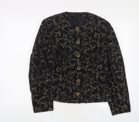 Womens UK Size 10 Country Casuals Black Jacket