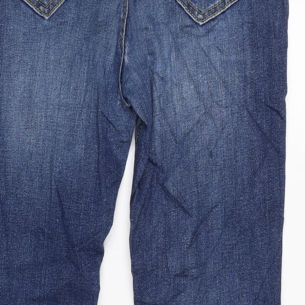 Mens UK Size 30 in River Island Regular Fit Straight Blue Jeans