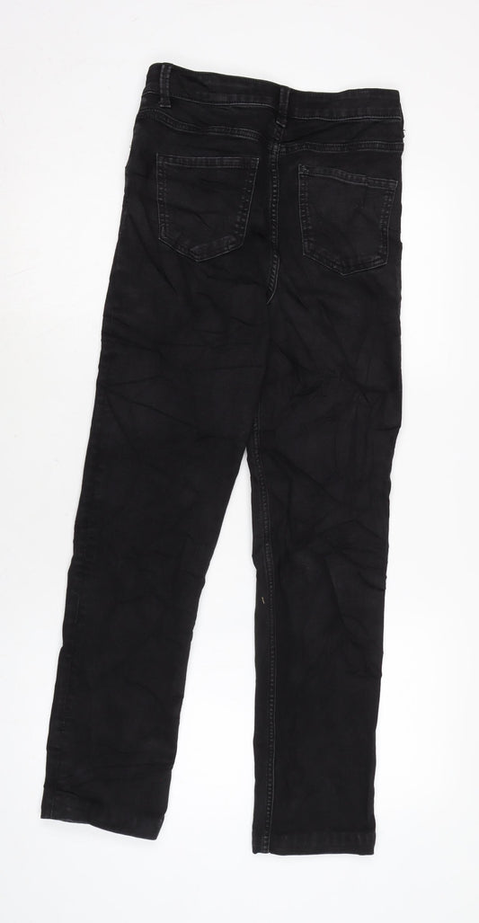 Womens UK Size 8 Marks and Spencer Regular Fit Straight Black Jeans
