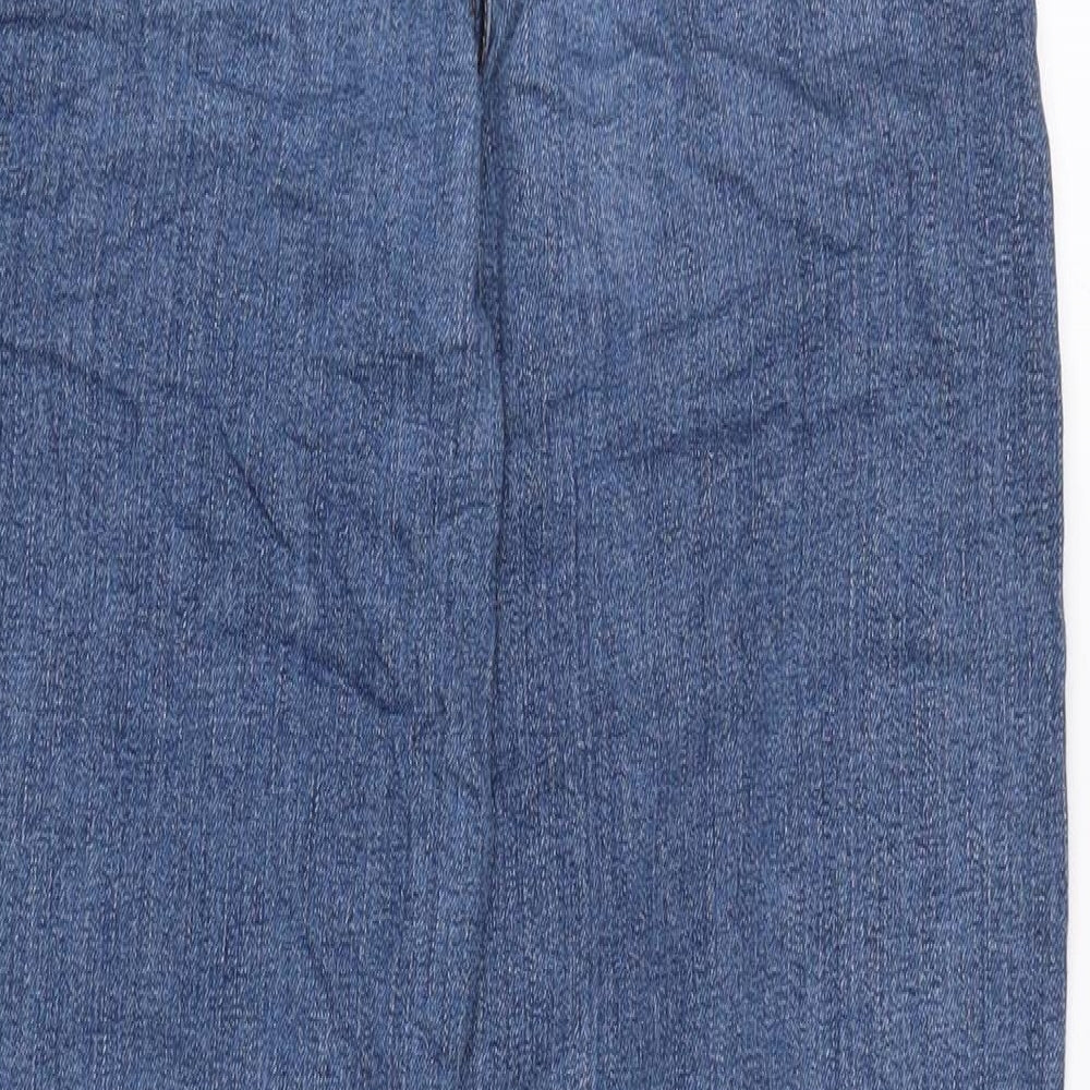 Womens UK Size 8 Marks and Spencer Regular Fit Straight Blue Jeans
