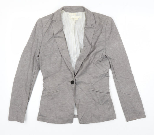 Womens UK Size 10 H&M Grey Jacket