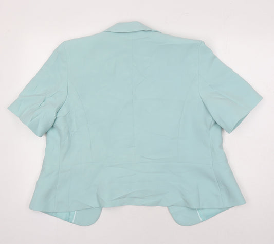 Klass Womens Green Jacket Blazer Size 16