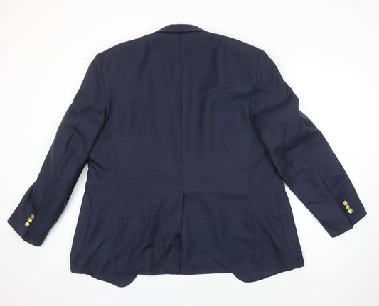 Mens UK Size 40 Chums Regular Blue Suit Jacket