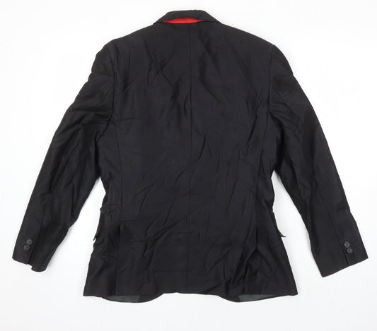 Mens UK Size 38 Ventuno 21 Regular Black Suit Jacket