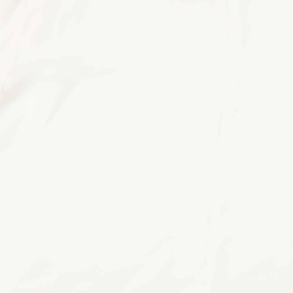 Womens UK Size M Zara White Basic Blouse