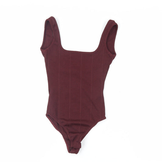 Womens UK Size 6 New Look One-Piece Purple Bodysuit